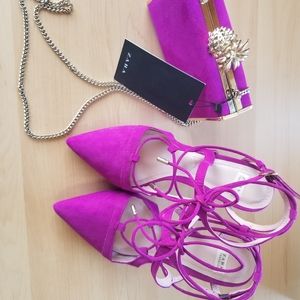 Zara shoes with matching purse